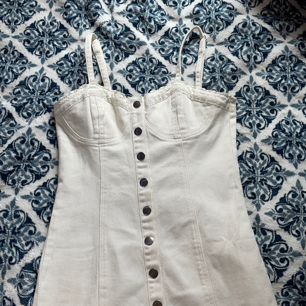 White button dress from forever 21 size medium